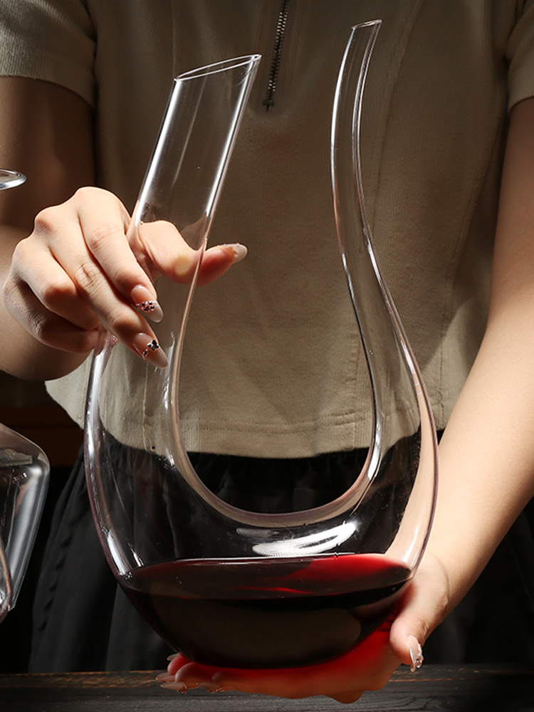 Wine Aerator Pour - Decantador de Vino de Vidrio Premium,
