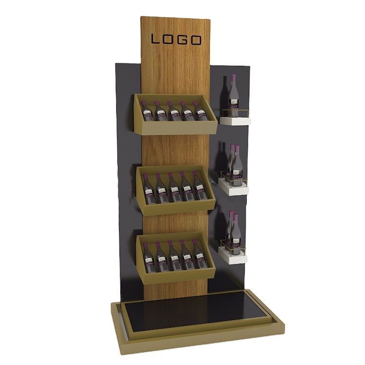 Wine Beer Store - Estante de madera personalizado para botellas