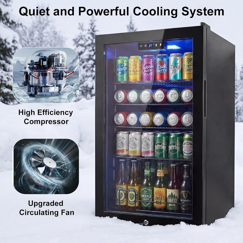 Wine Beer Fridge Small - Mini Refrigerador de Bebidas de 20