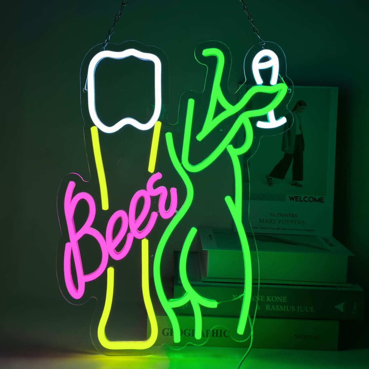 Wine Beer Store - Letrero de Neón con Diseño de