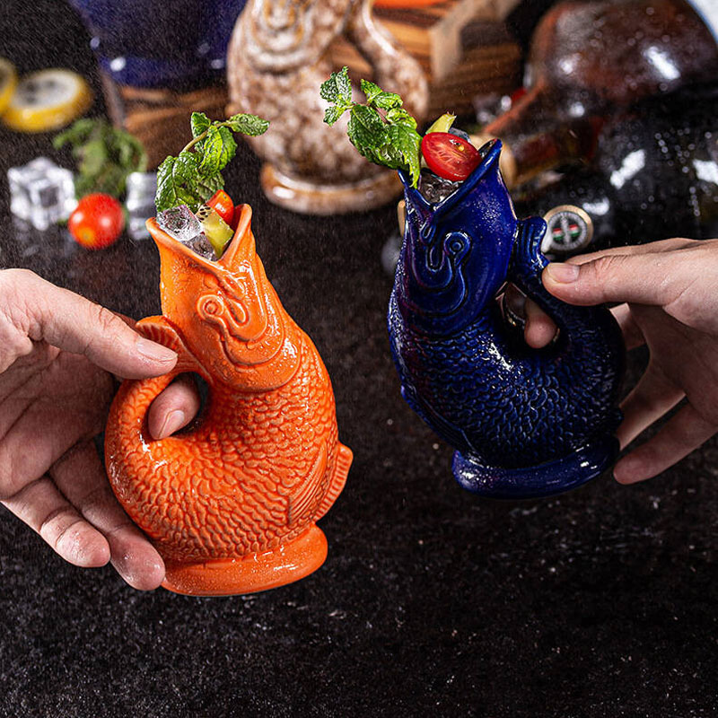 Taza de Vino con Forma de Pez, - Wine Beer Bar reseña y precio