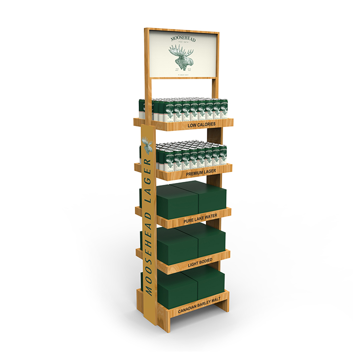 Estante de madera personalizad - Wine Beer Store reseña y precio