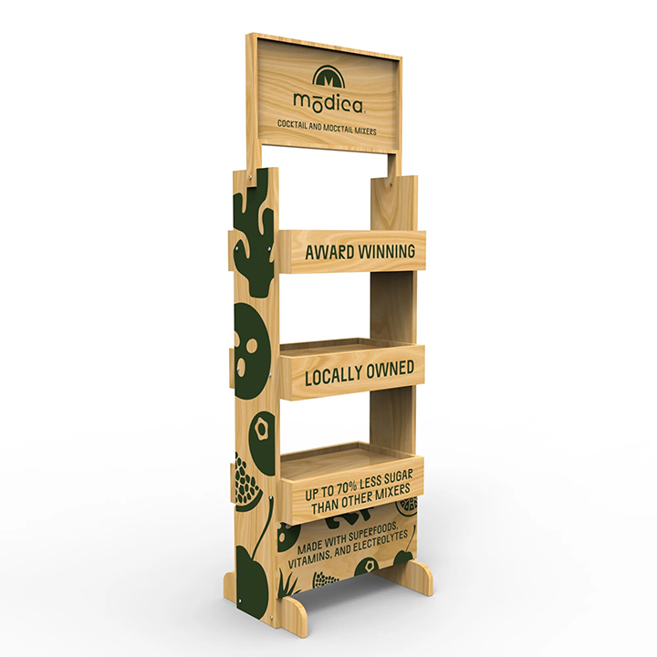 Estante de madera personalizad - Wine Beer Store reseña y precio