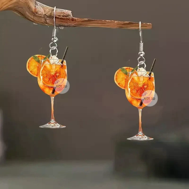 Pendientes de diseño plano 2D  - Wine Beer Festival reseña y precio