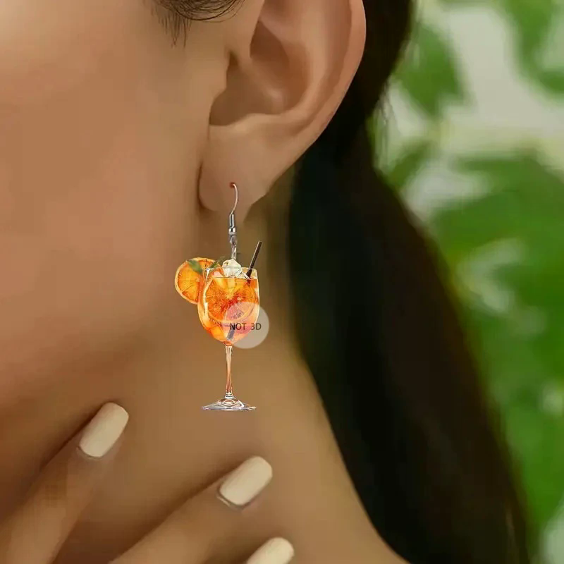 Pendientes de diseño plano 2D  - Wine Beer Festival reseña y precio