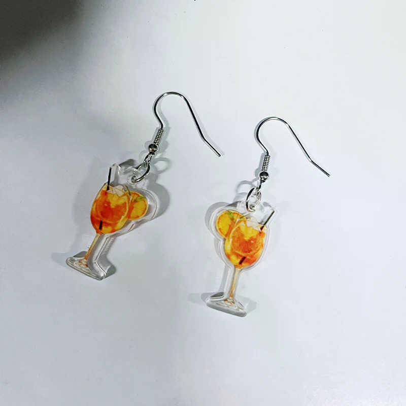 Pendientes de diseño plano 2D  - Wine Beer Festival reseña y precio