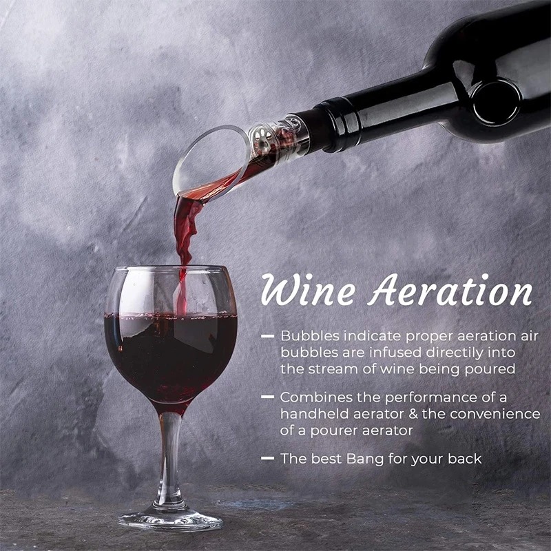 Aireador de vino acrílico, tap - Wine Aerator Pour reseña y precio