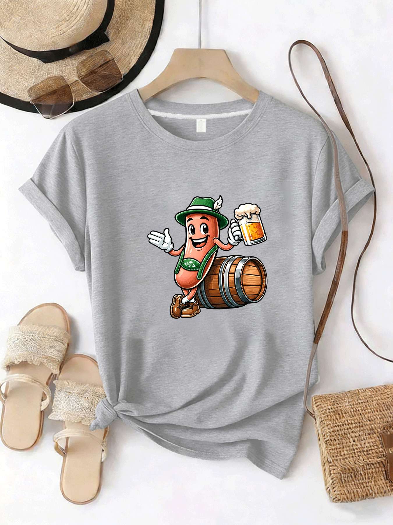 【MYJ062655】Camiseta para mujer - Wine Beer Festival reseña y precio