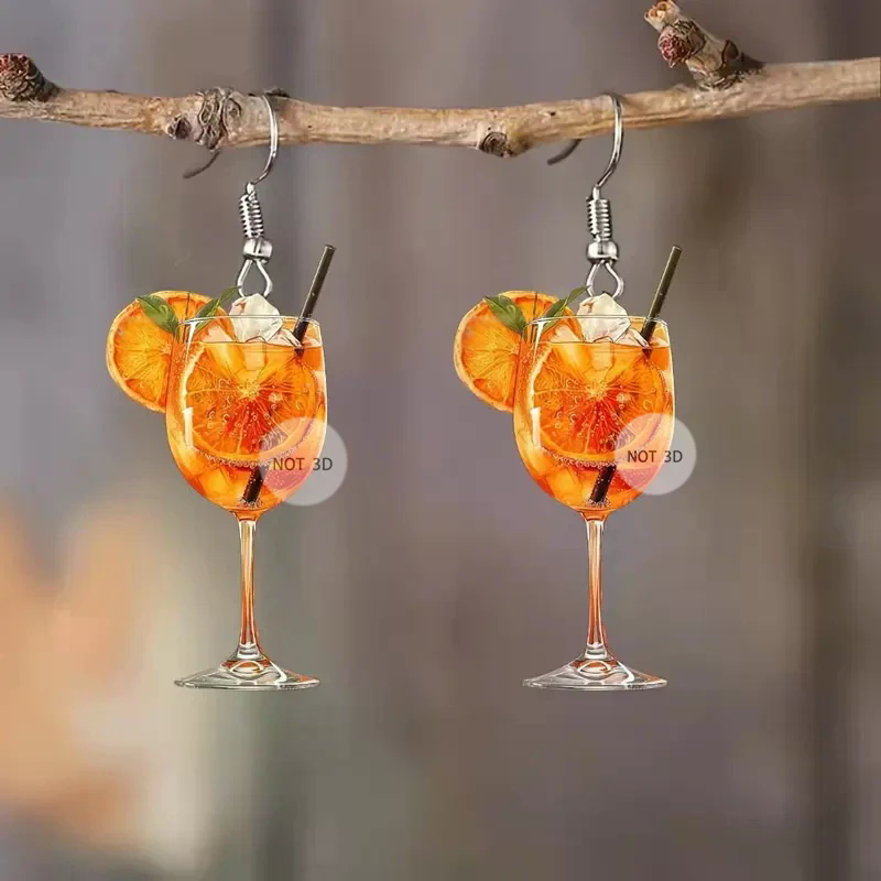 Pendientes de diseño plano 2D  - Wine Beer Festival reseña y precio