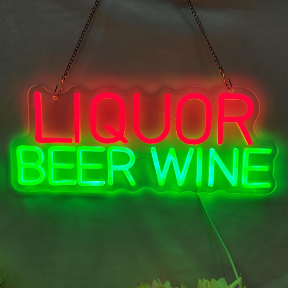 Letrero LED de Neón para Licor - Wine Beer Store reseña y precio