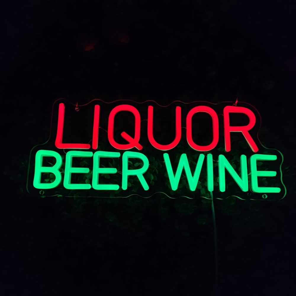 Letrero LED de Neón para Licor - Wine Beer Store reseña y precio