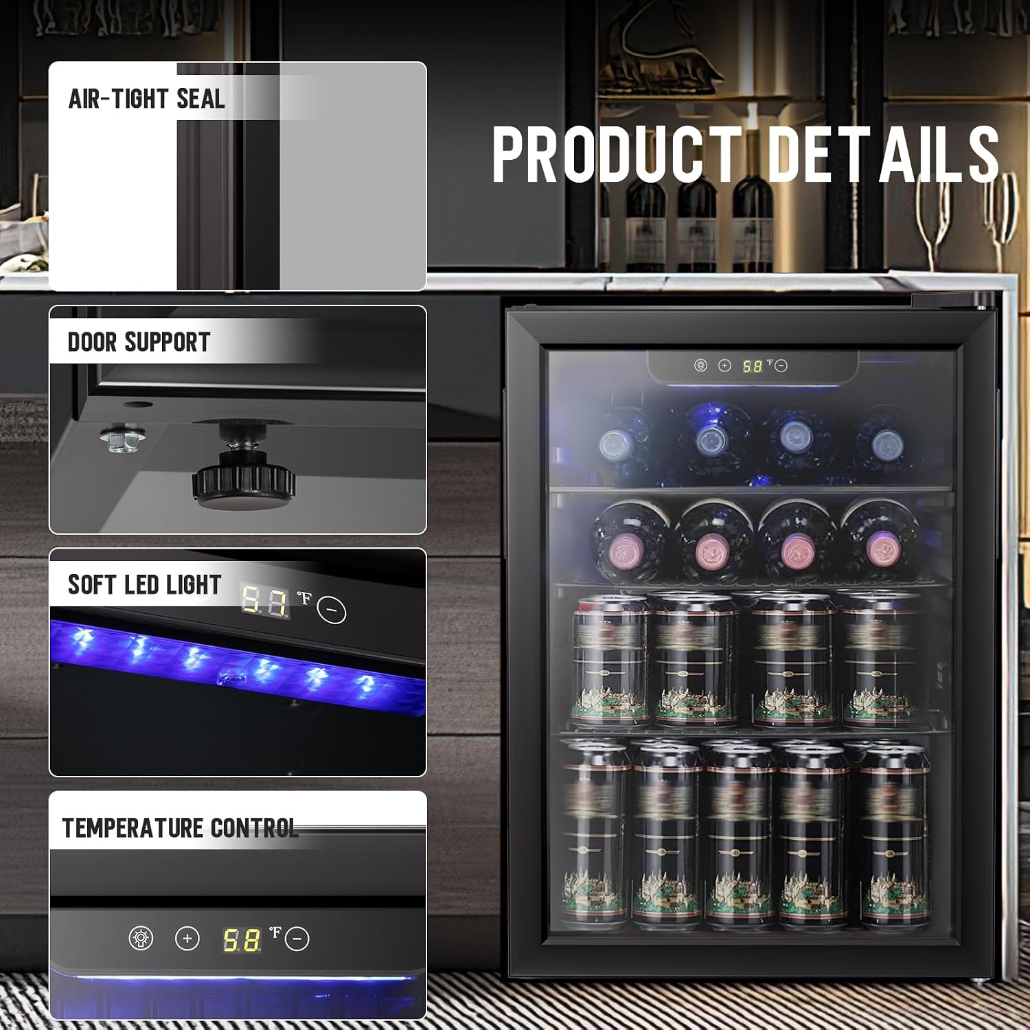 Enfriador de Vino/Refrigerador - Wine Beer Fridge Small reseña y precio