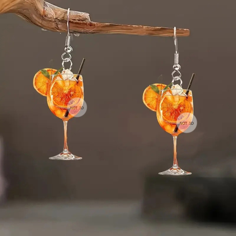 Pendientes de diseño plano 2D  - Wine Beer Festival reseña y precio
