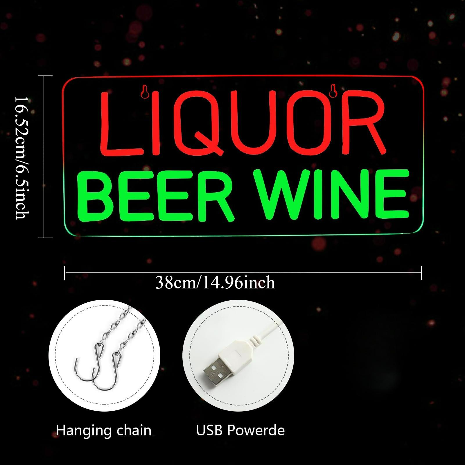 Letreros de Neón de Licor, Cer - Wine Beer Store reseña y precio